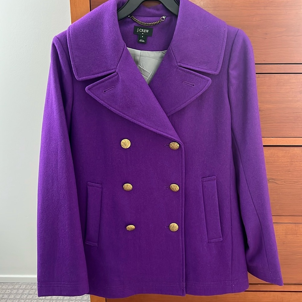 Purple peacoat